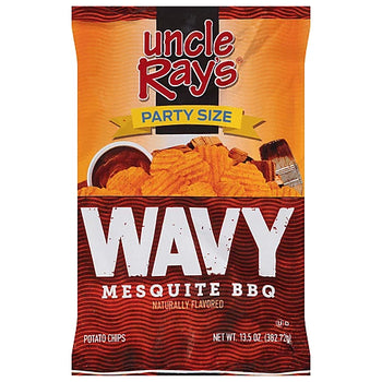 Uncle Ray's Wavy Potato Chips, Mesquite BBQ (13.5 OZ) - Papaya Express